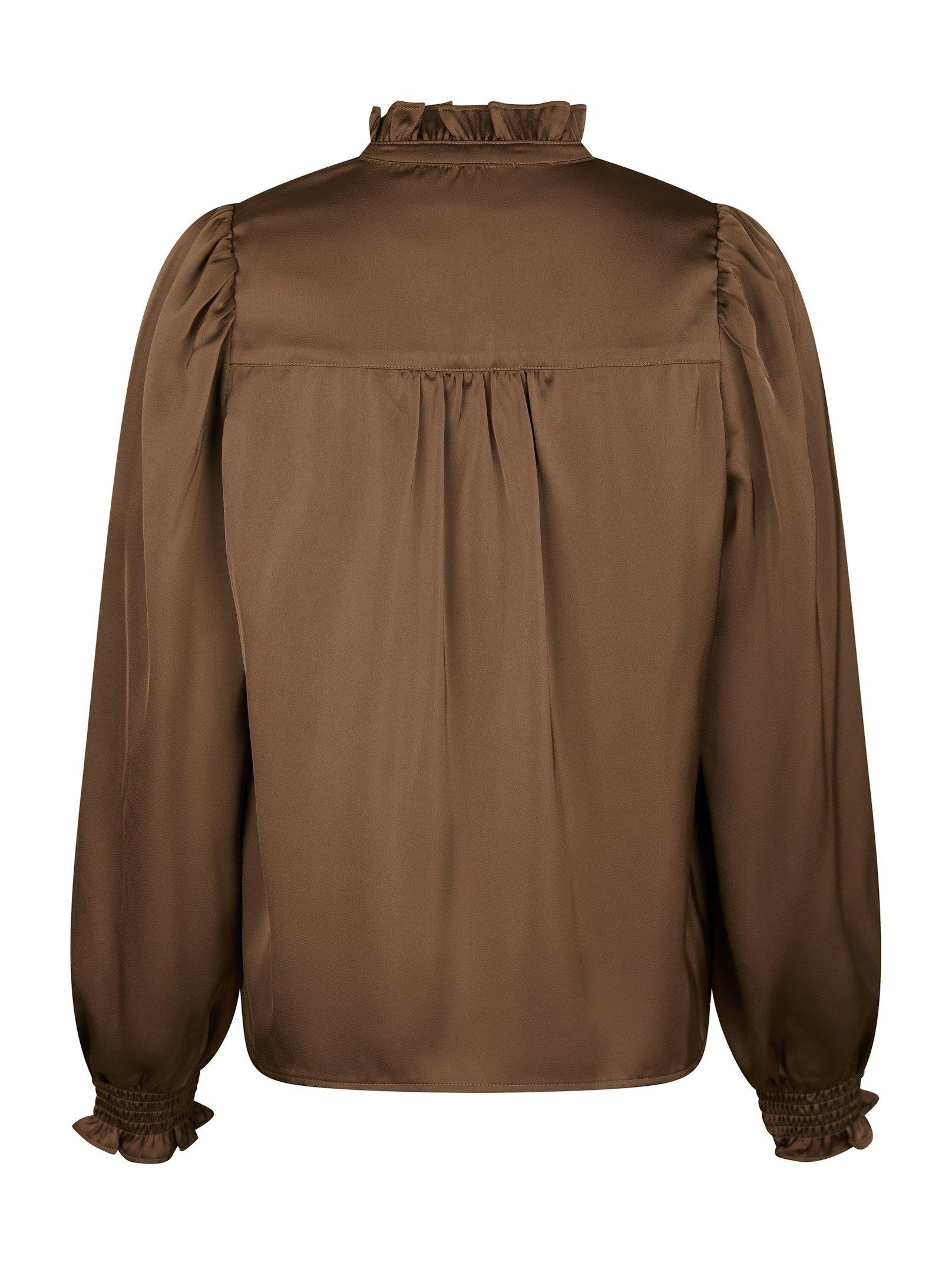 Delsie Drapy Sateen Blouse