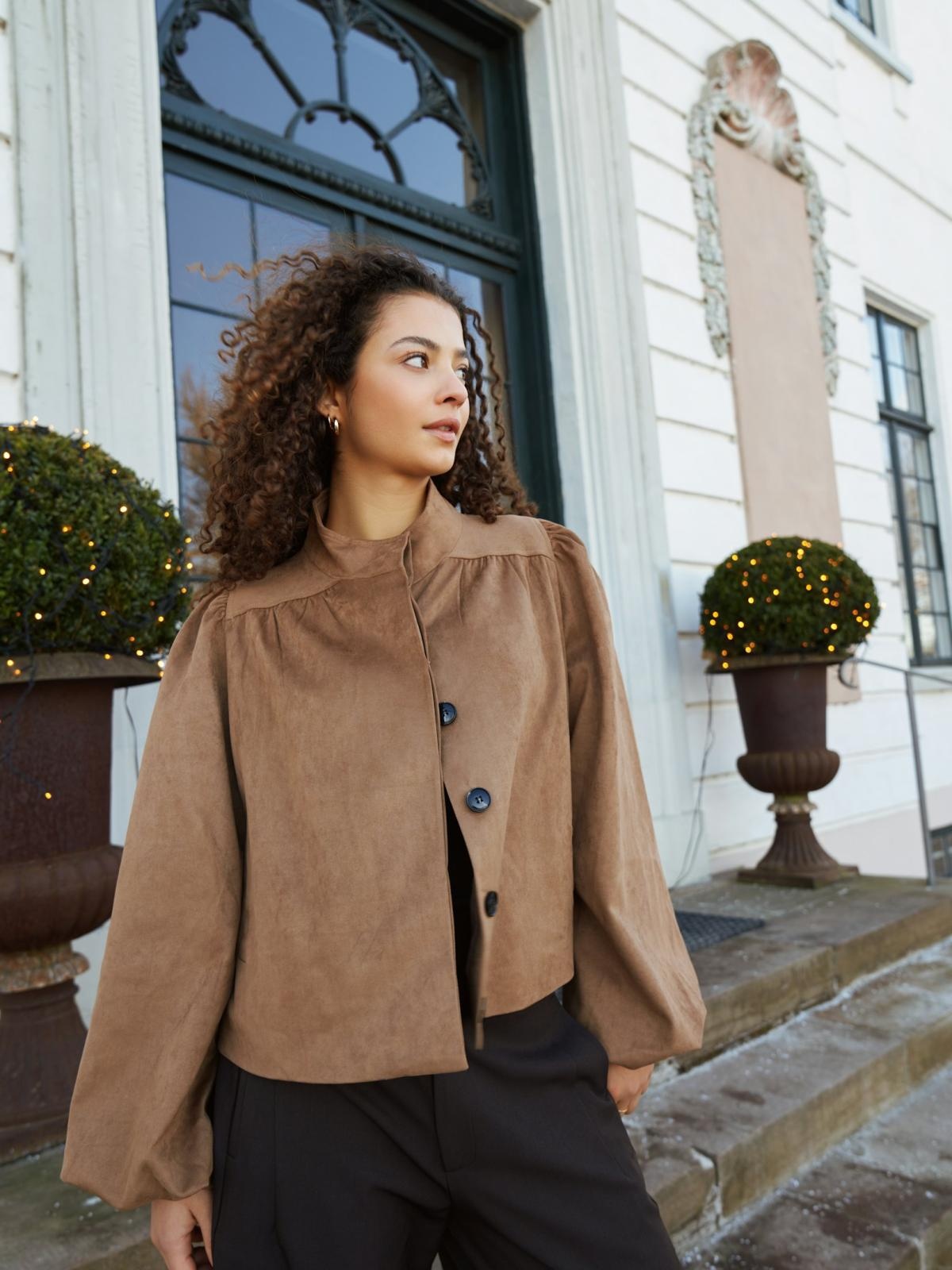 Neo Noir Tirsa Faux Suede Jacket