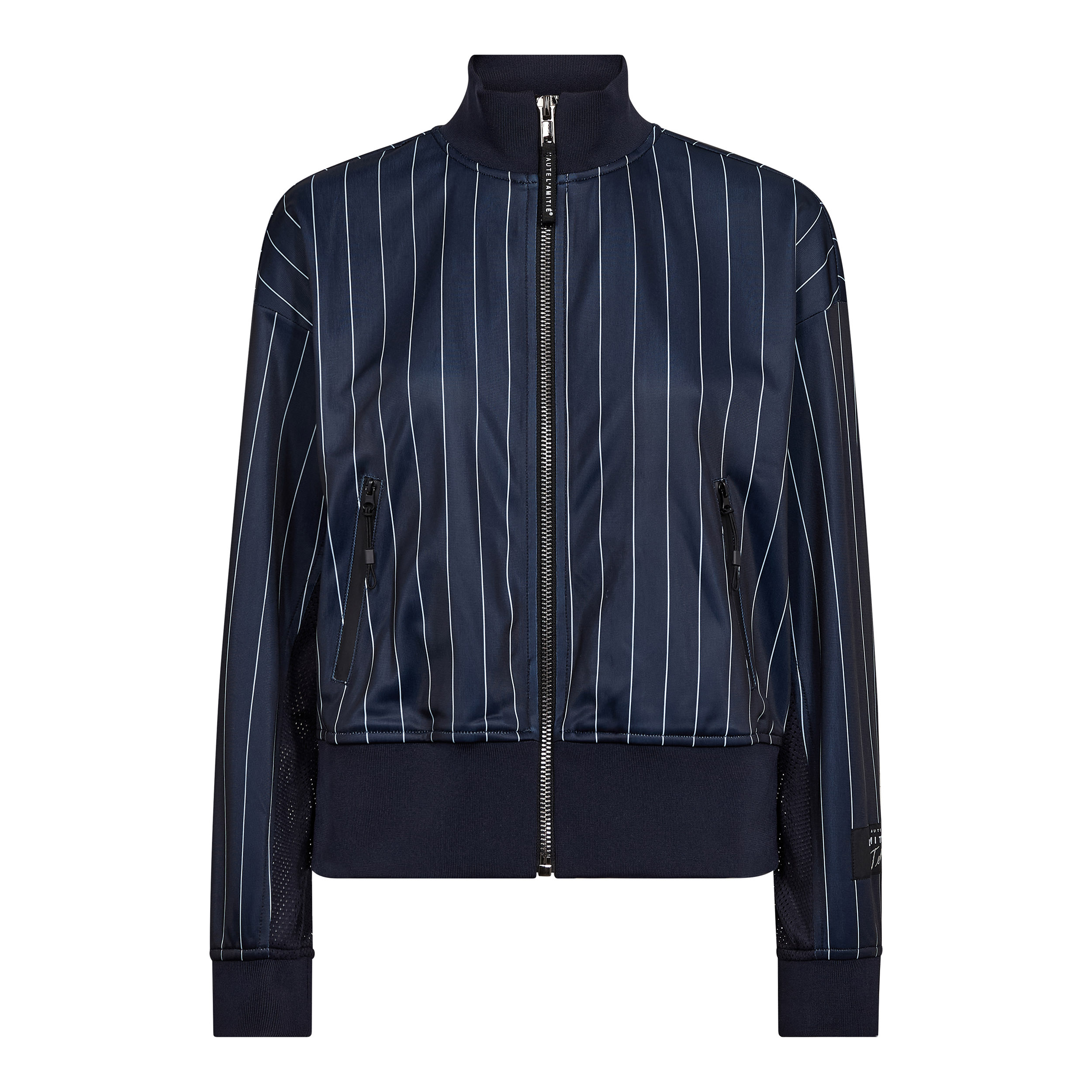 Pin Stripe Zip Sweat