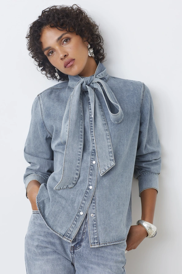 Laos denim blouse
