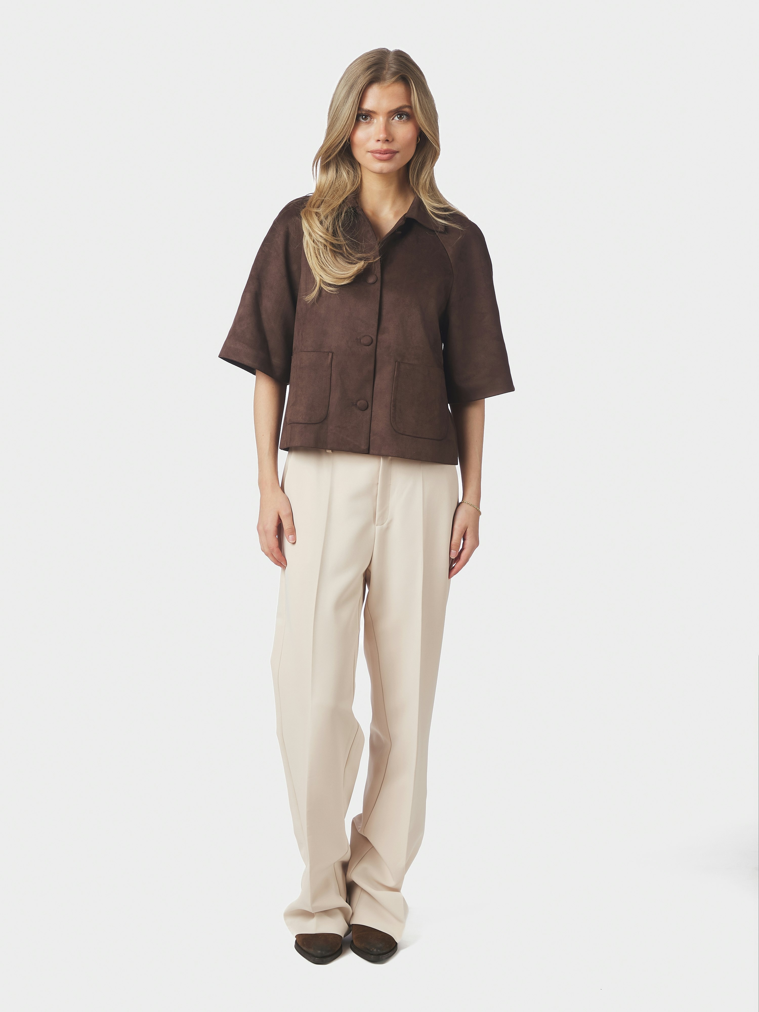 Editta Faux Suede Jacket