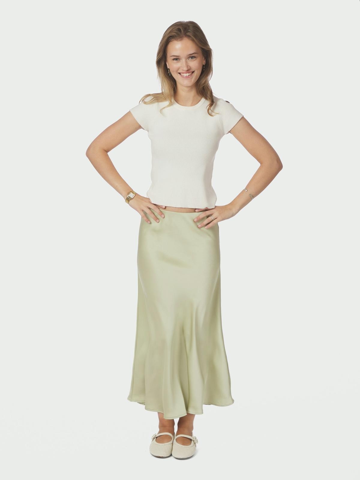 Bovary satin skirt