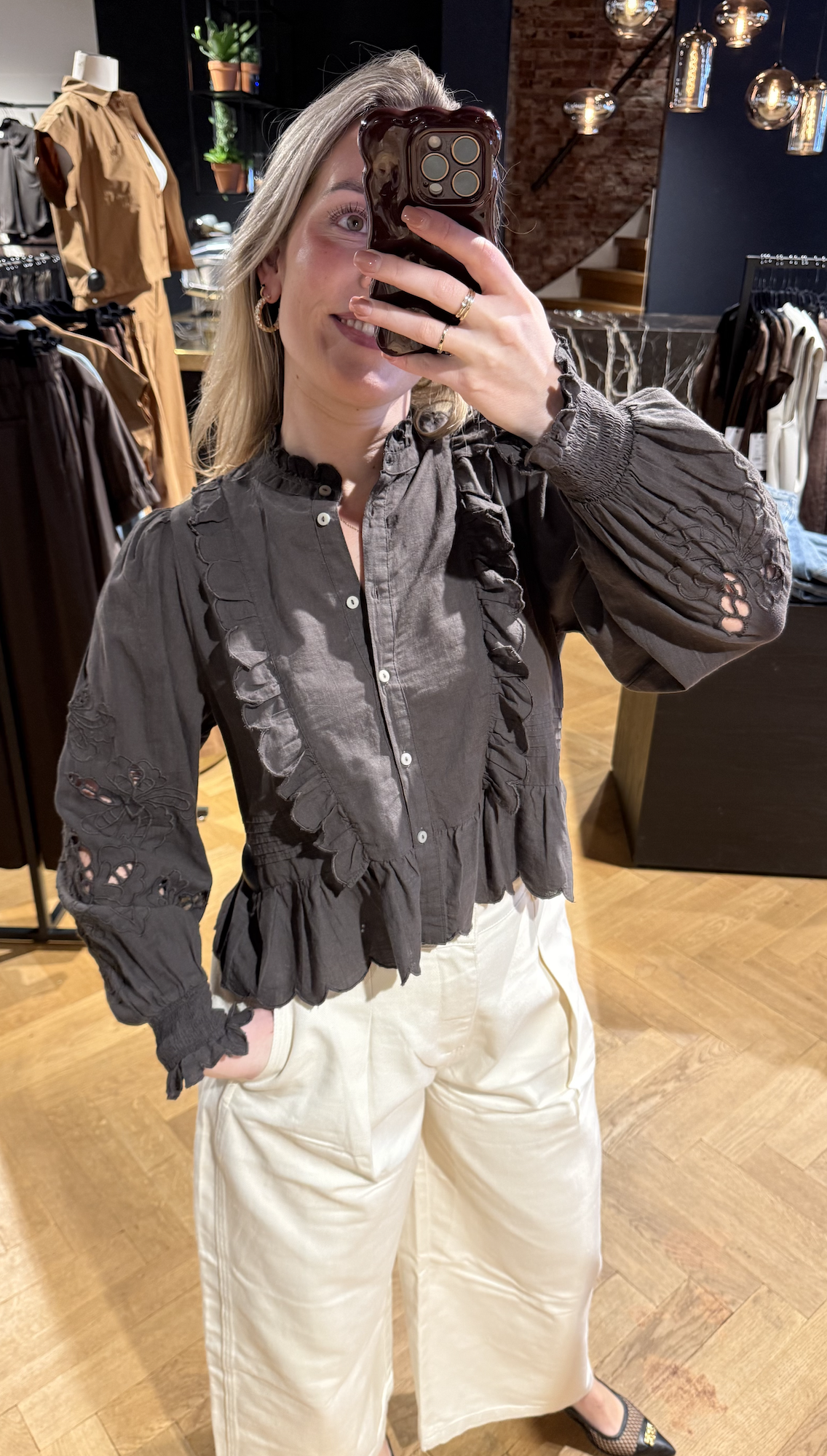 Petrine Embroidery Blouse