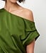 Epic off-shoulder satin maxi dress