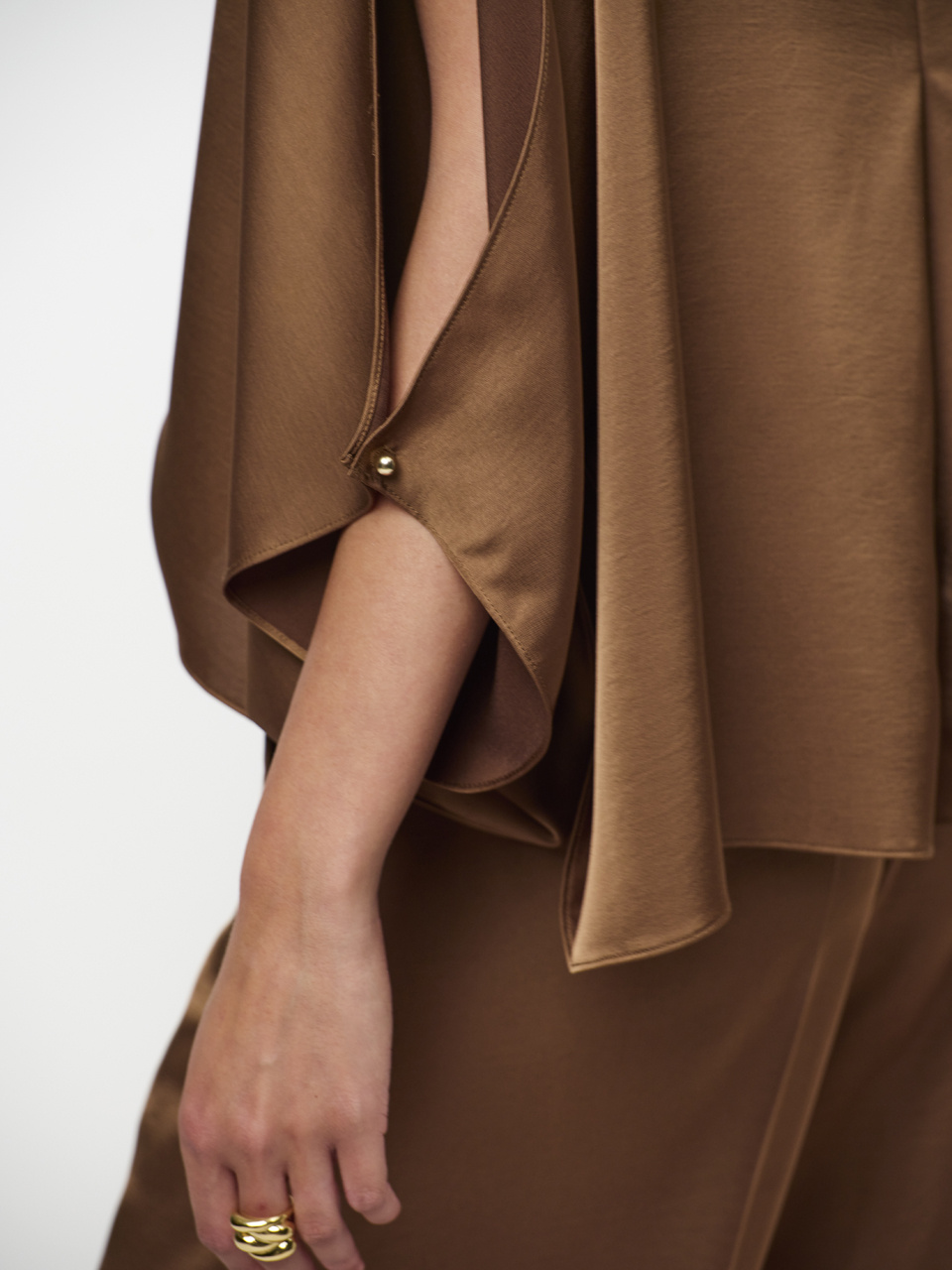 Risette flowing satin top