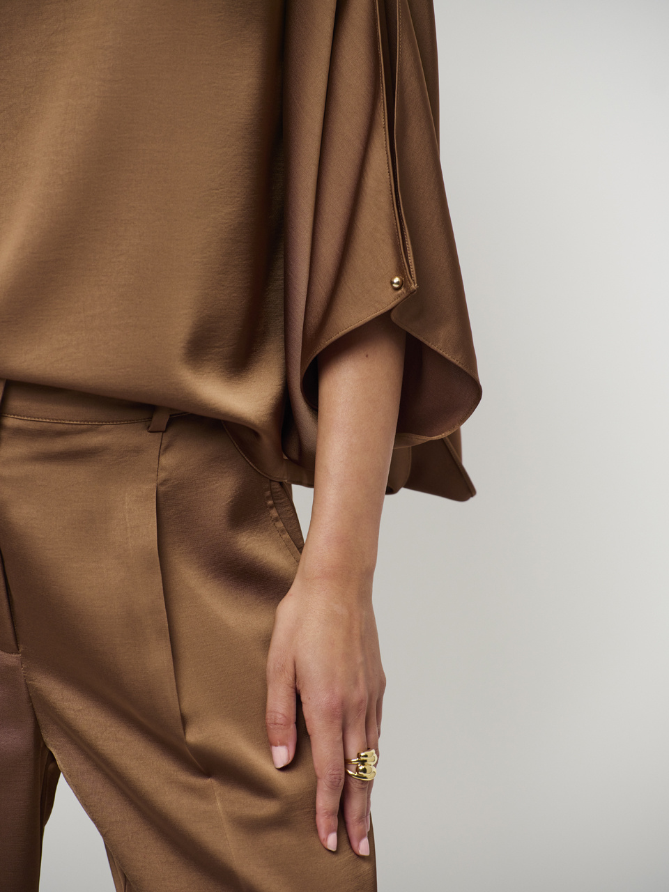 Jules satin smart pants