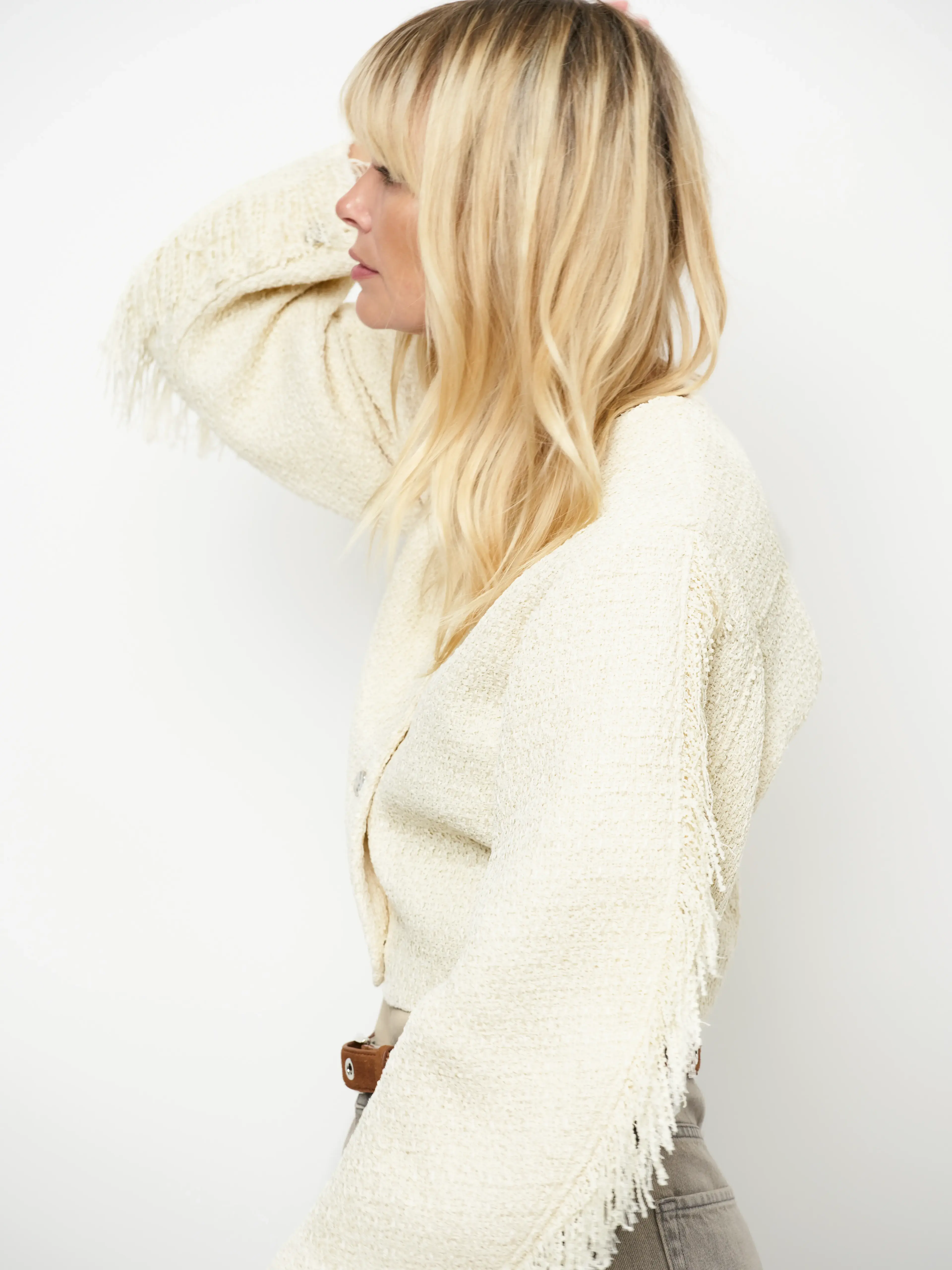 Vale fringe bouclé jacket