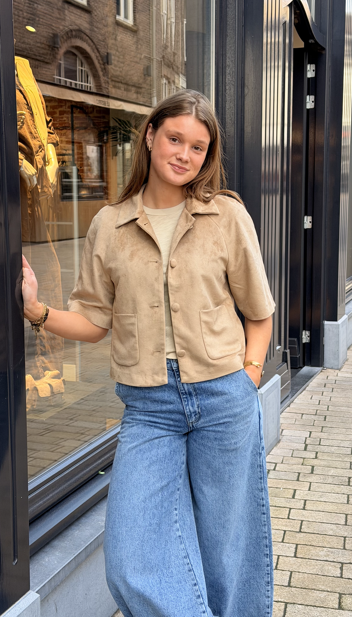 Editta Faux Suede Jacket