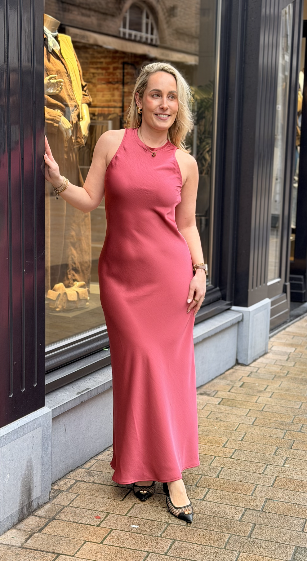 Celinie Heavy Sateen Dress