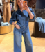 Wandana Denim Blouse