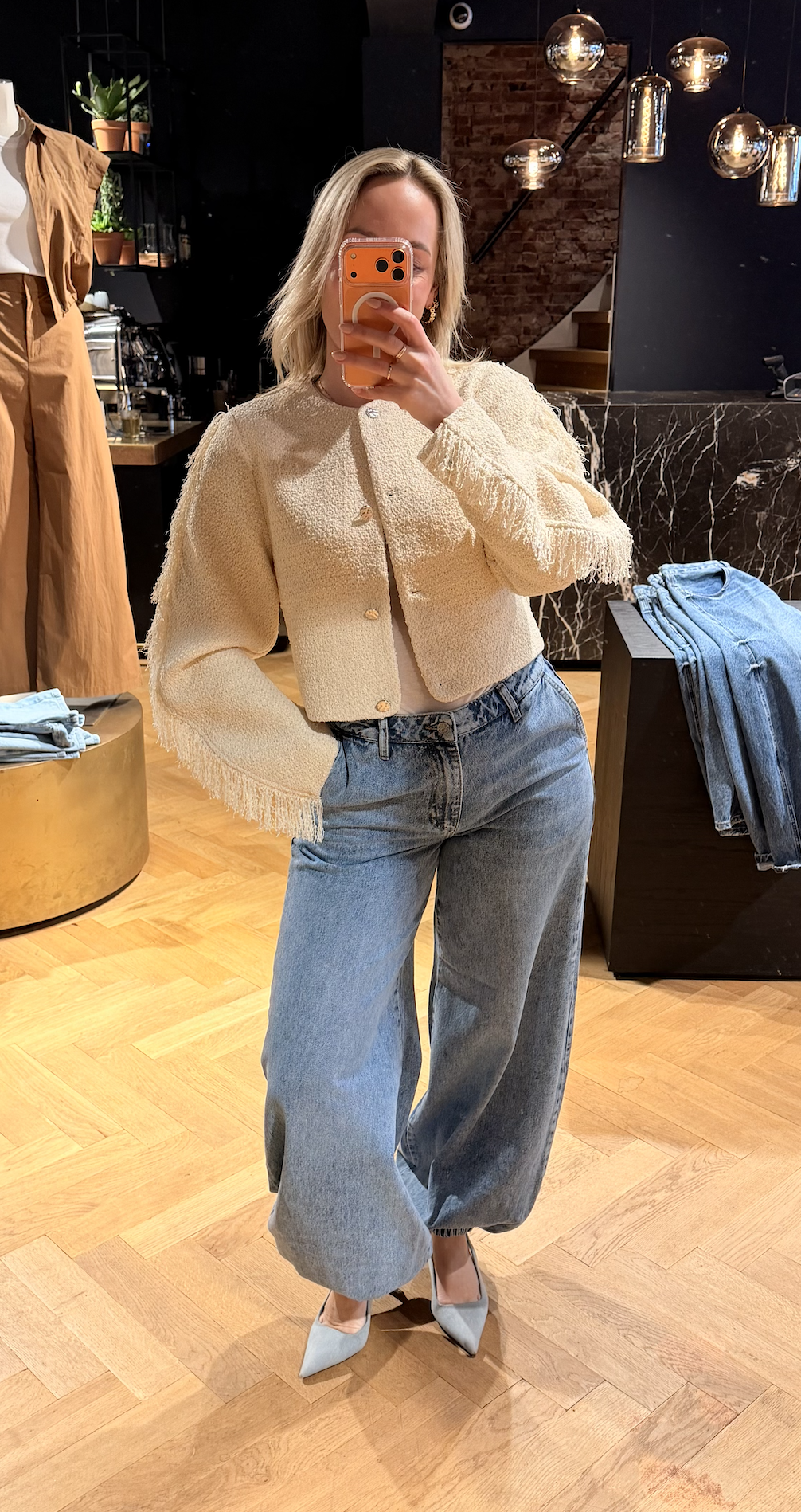 Vale fringe bouclé jacket