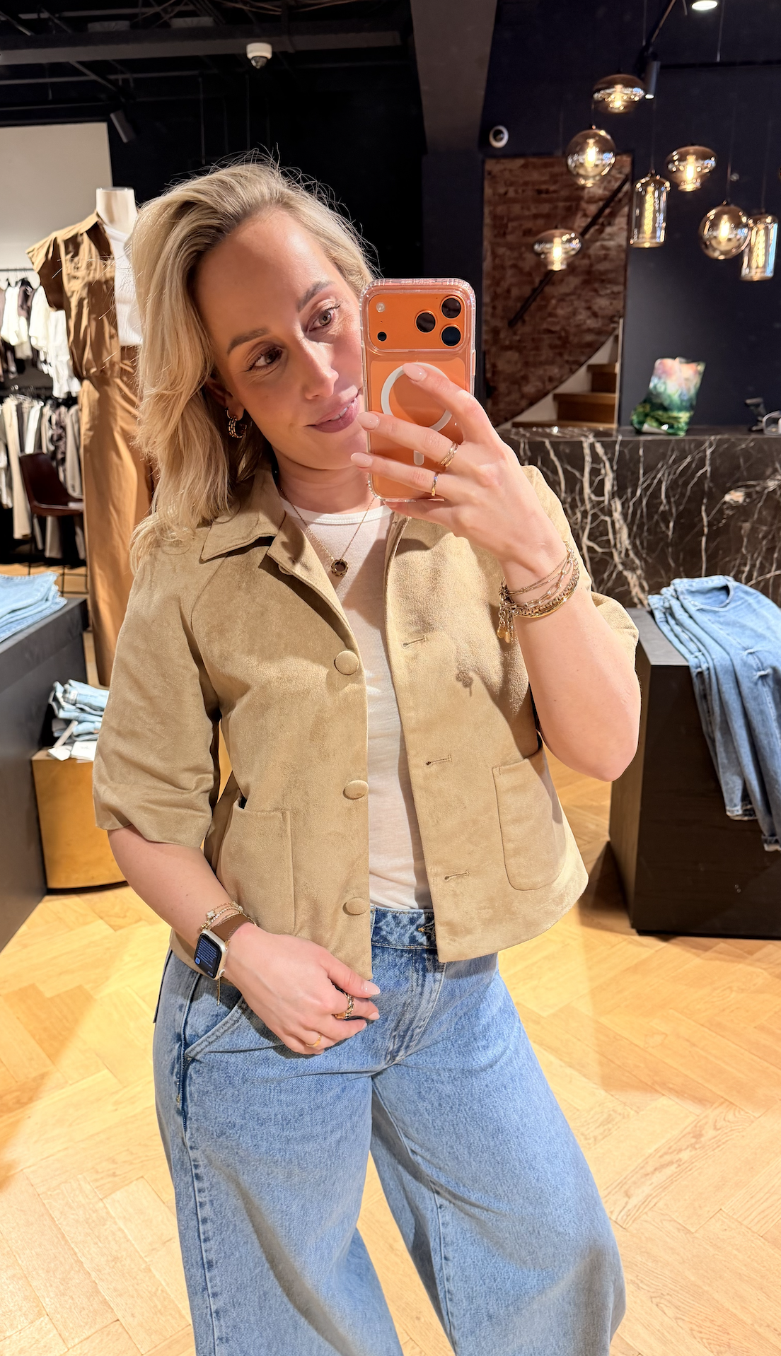 Editta Faux Suede Jacket