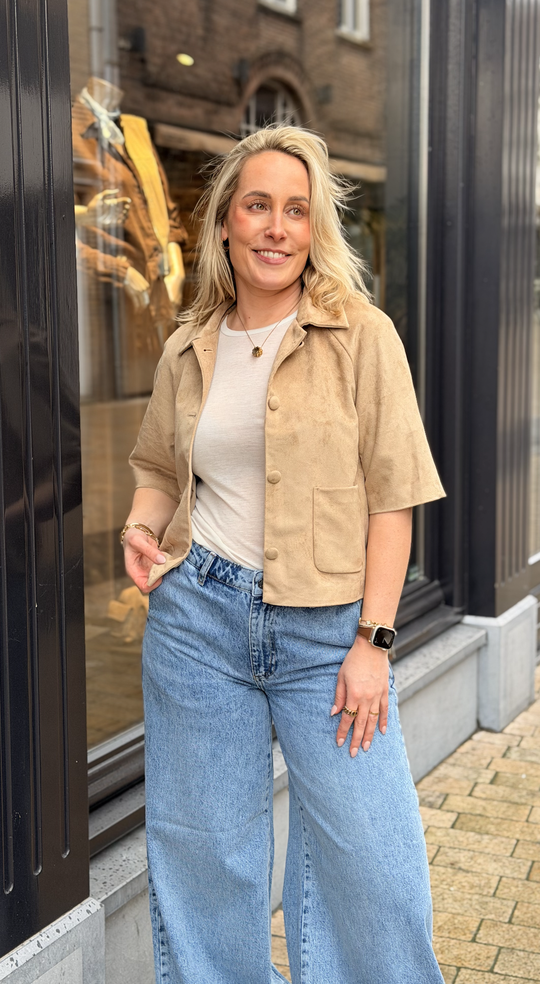 Editta Faux Suede Jacket