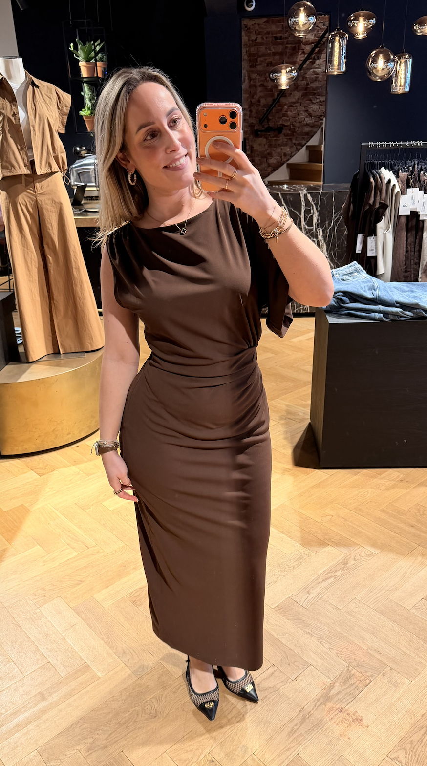 Aliki asymmetrical maxi dress