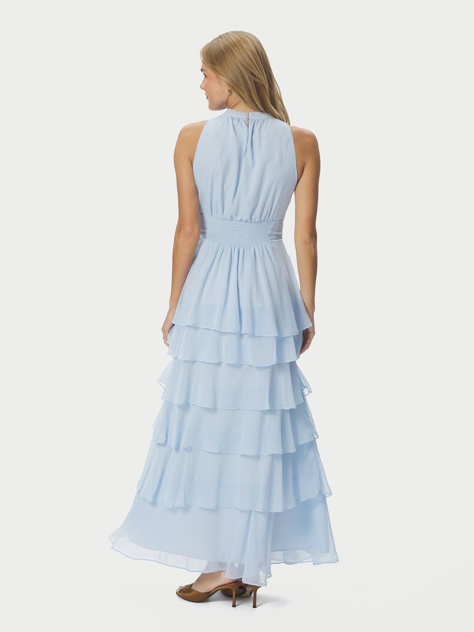 Marli Solid Chiffon Dress