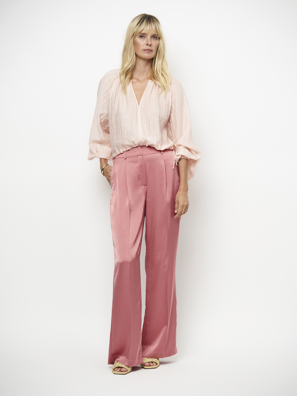 Jules satin smart pants