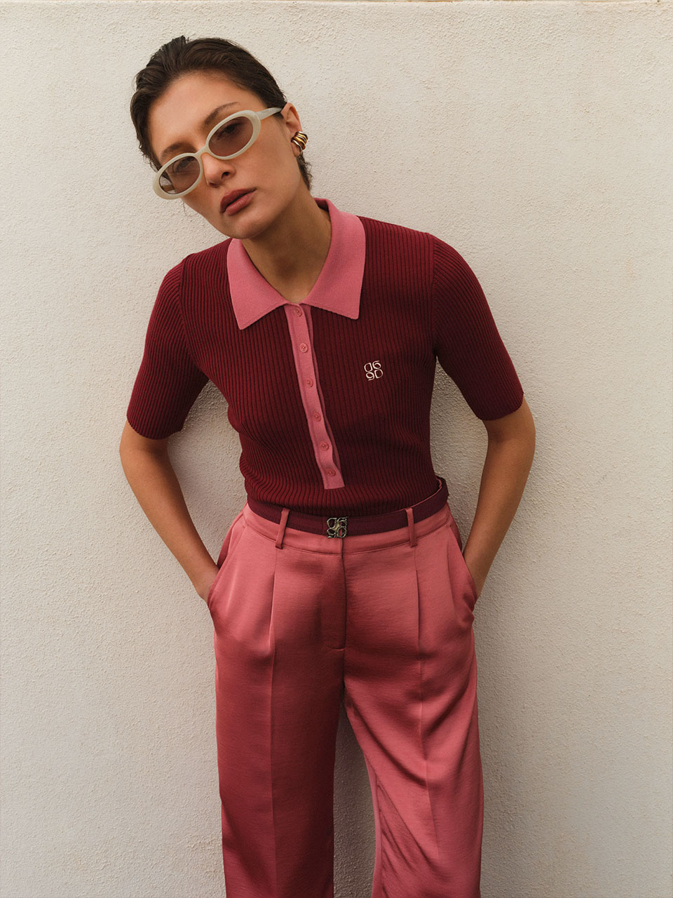 Jules satin smart pants