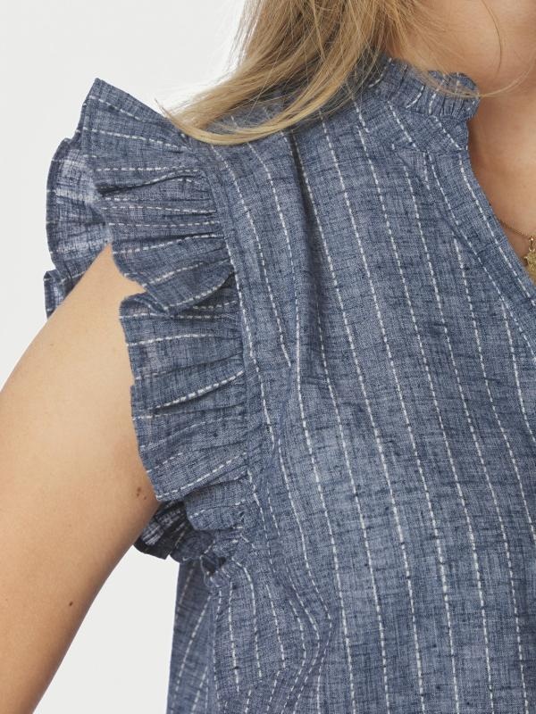 Siona Emb Stripe Top