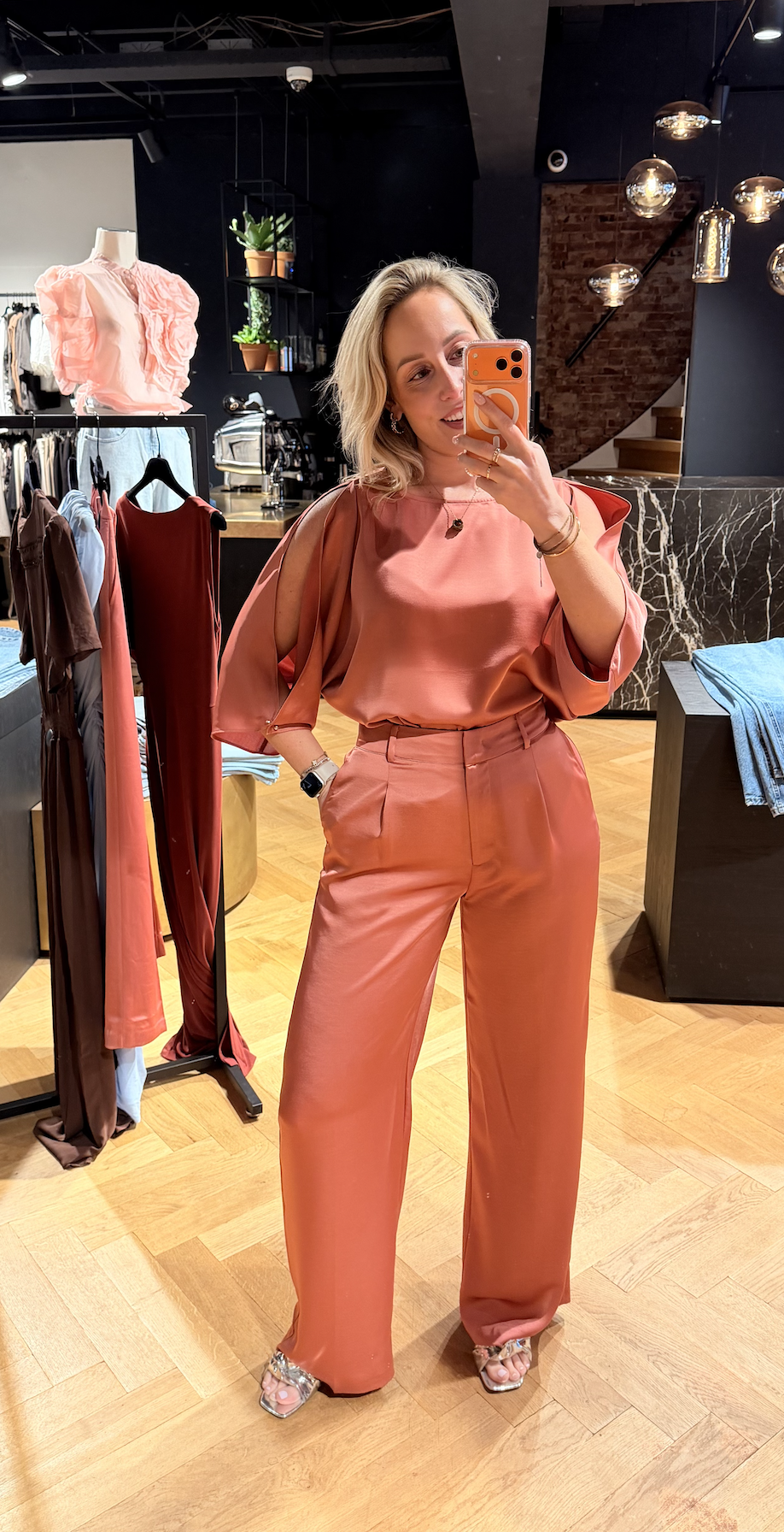 Jules satin smart pants