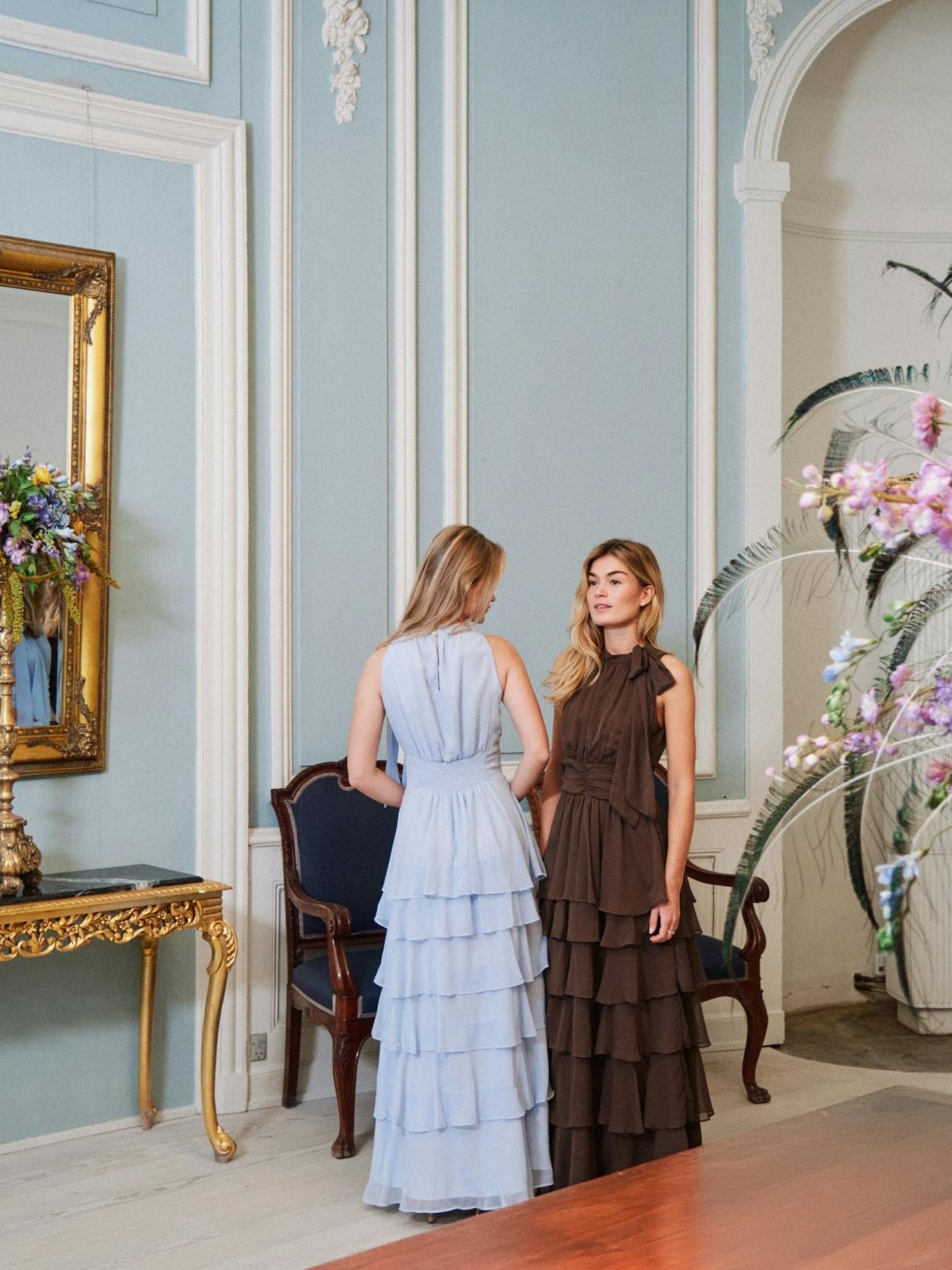 Marli Solid Chiffon Dress