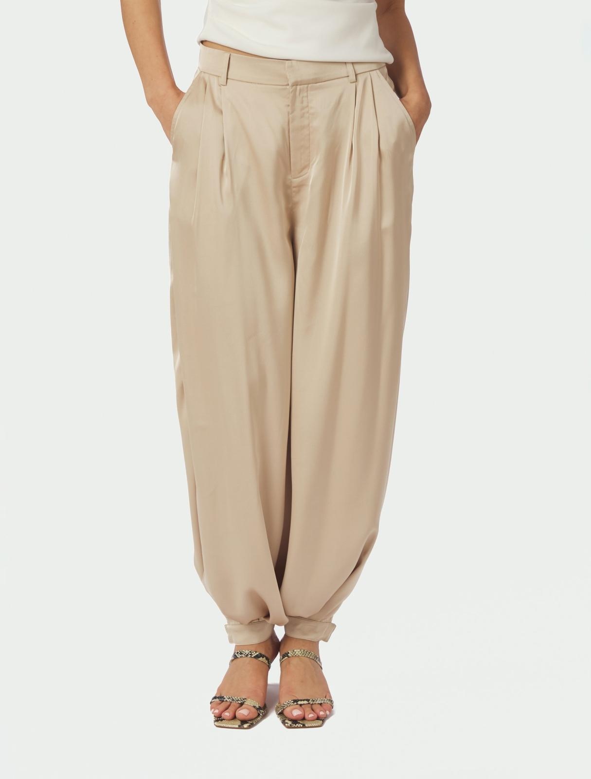 Neo Noir Fayla Drapy Satin Balloon Pants