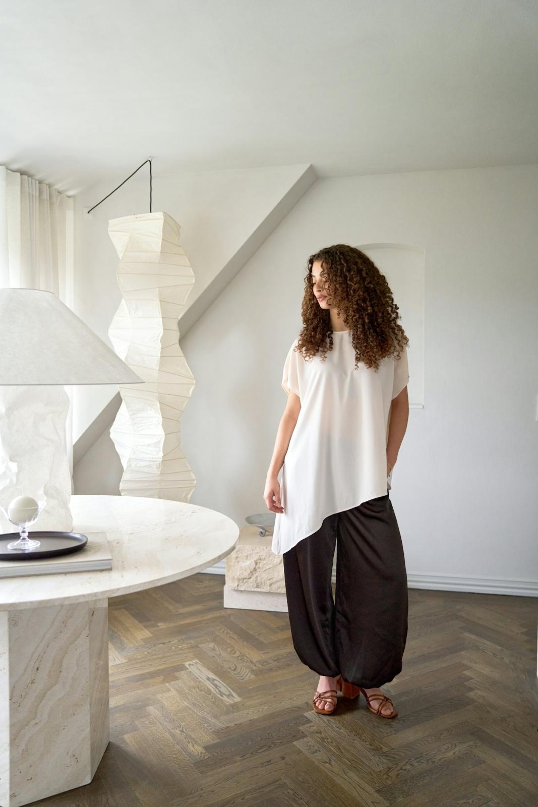 Fayla Drapy Satin Balloon Pants