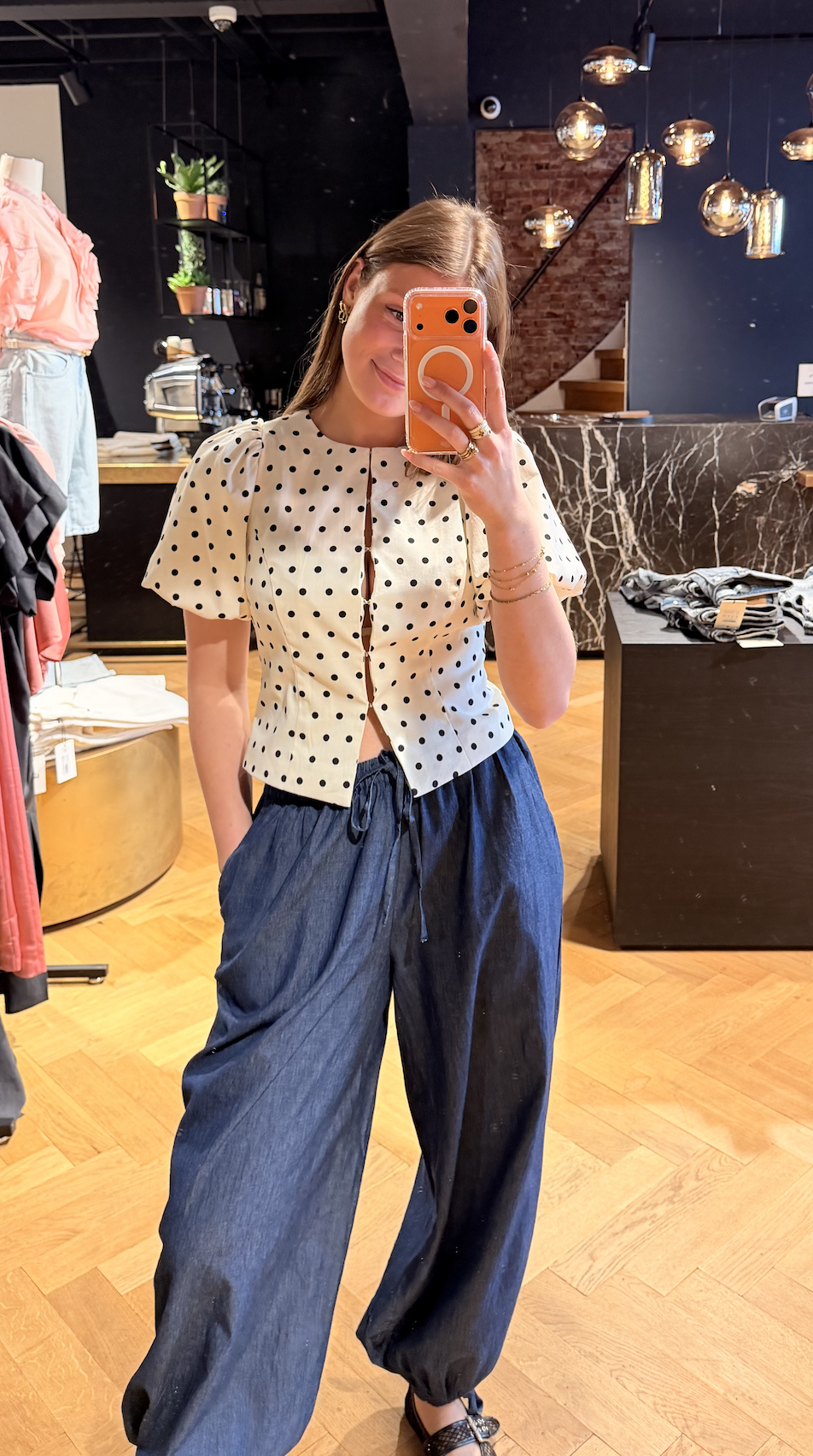 Anela Dot Blouse