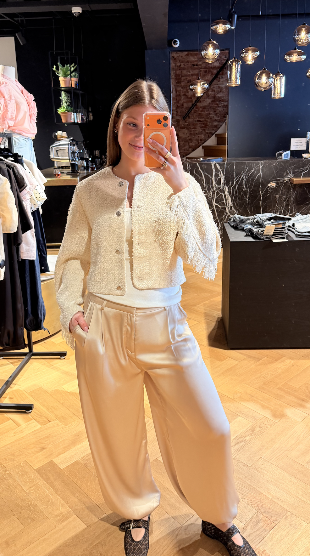 Vale fringe bouclé jacket