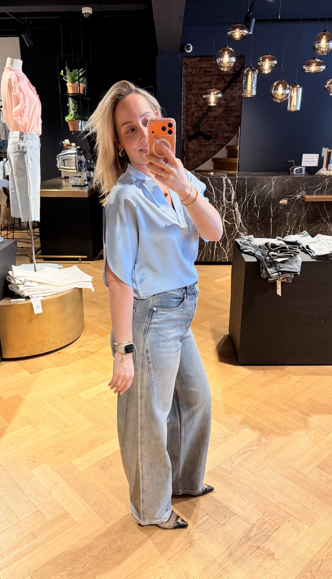 Anelle Heavy Sateen Blouse