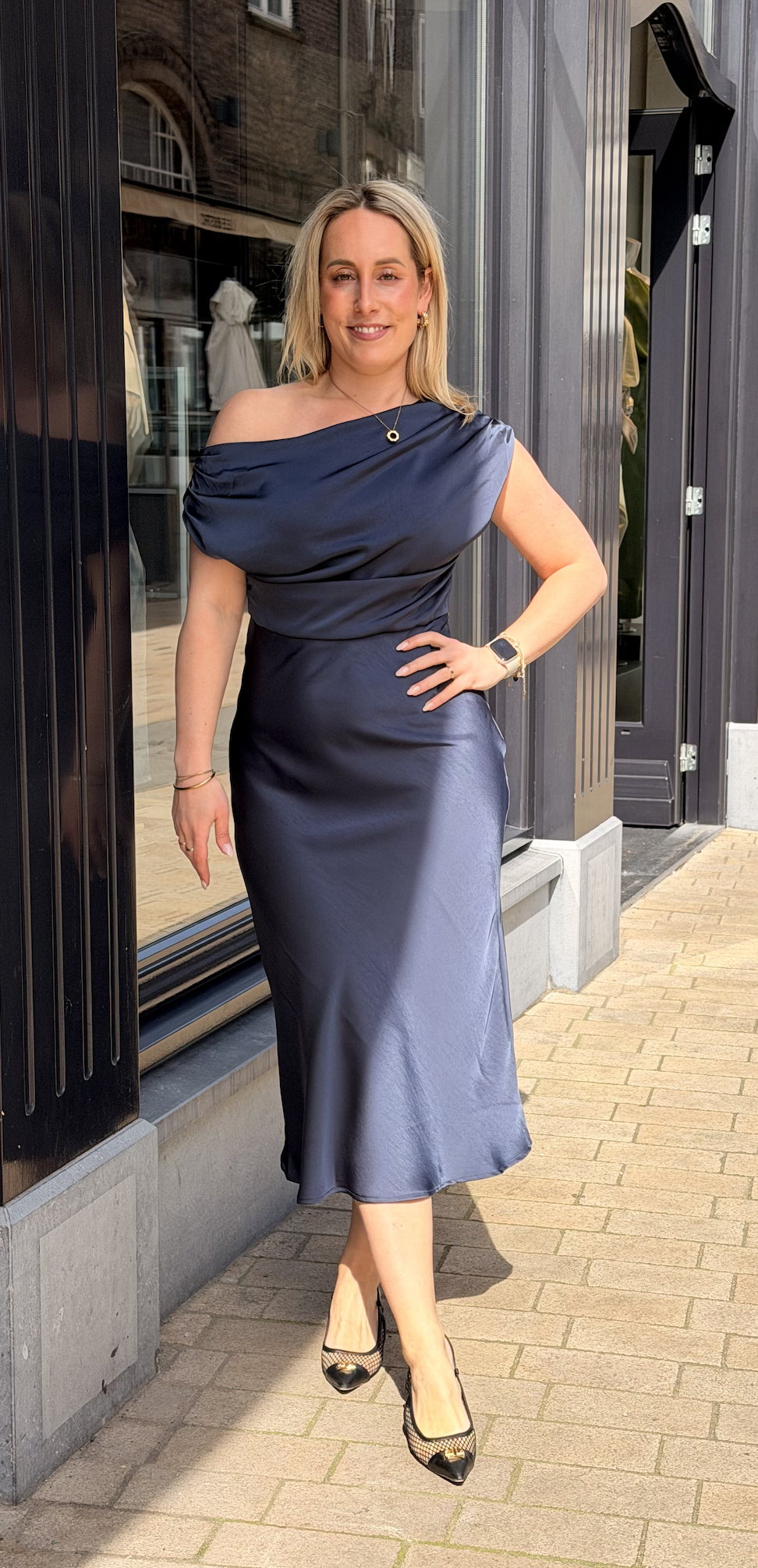 Lilith Heavy Sateen Dress