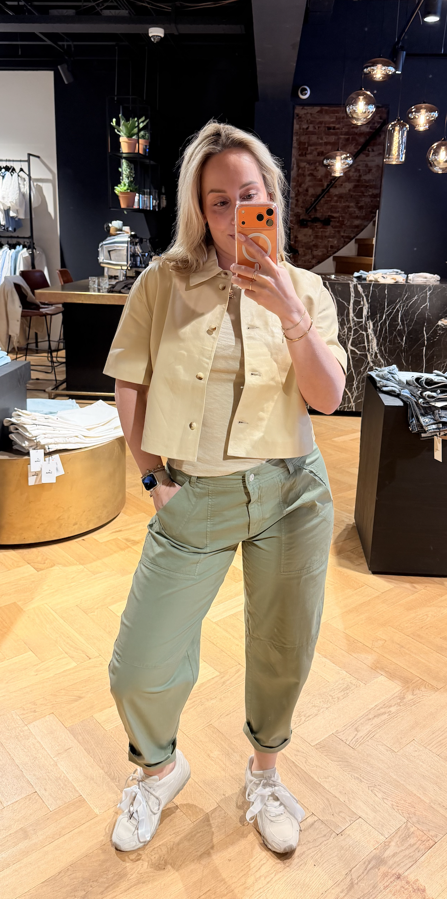 Eveline Leather Top