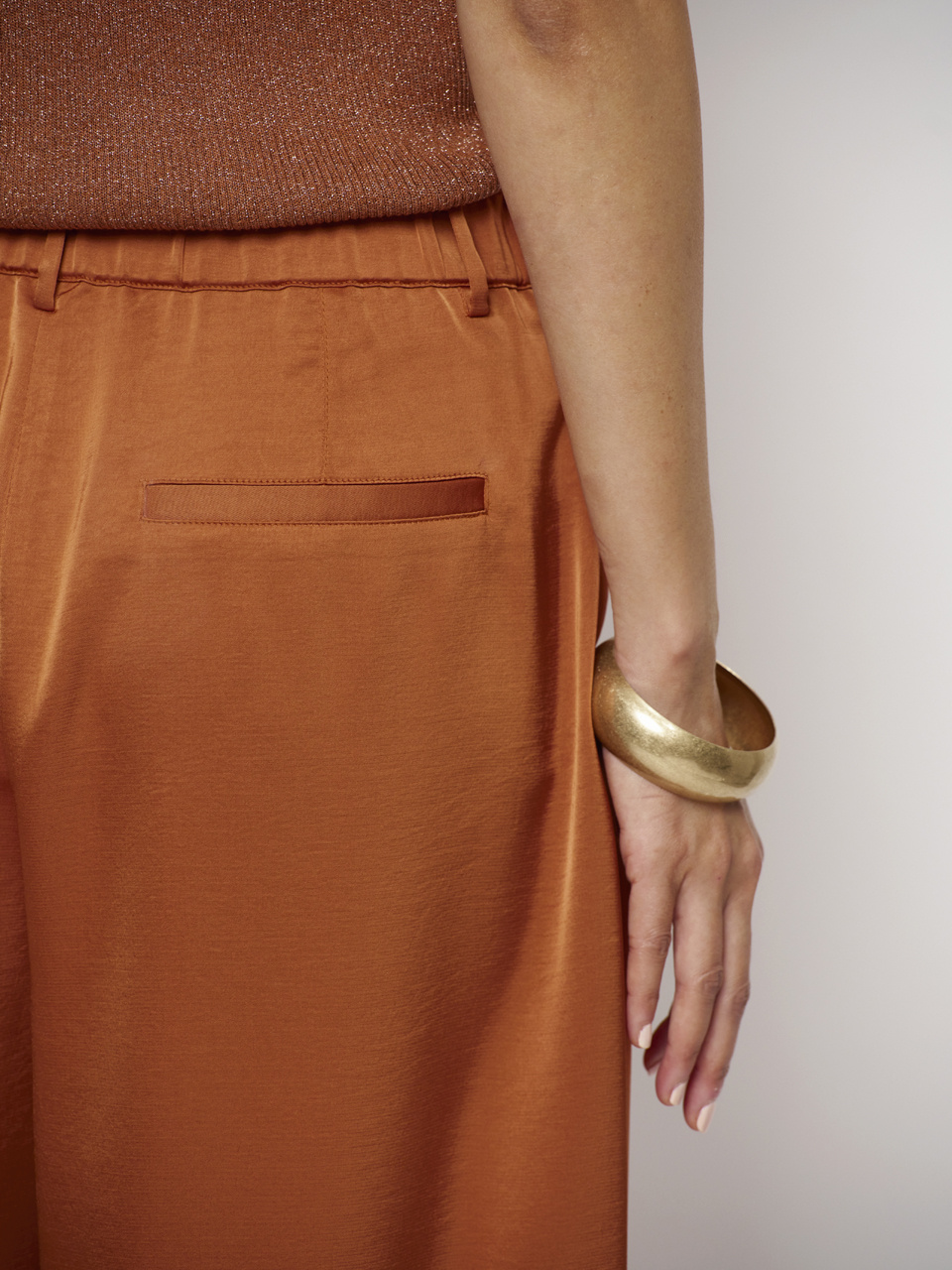 Noki metallic knitted top