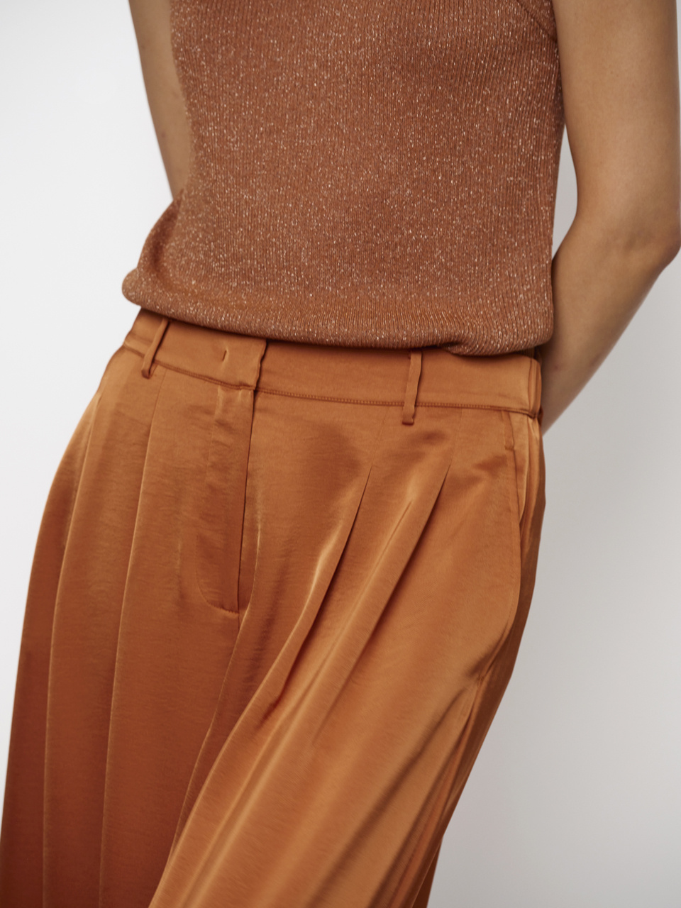 Noki metallic knitted top