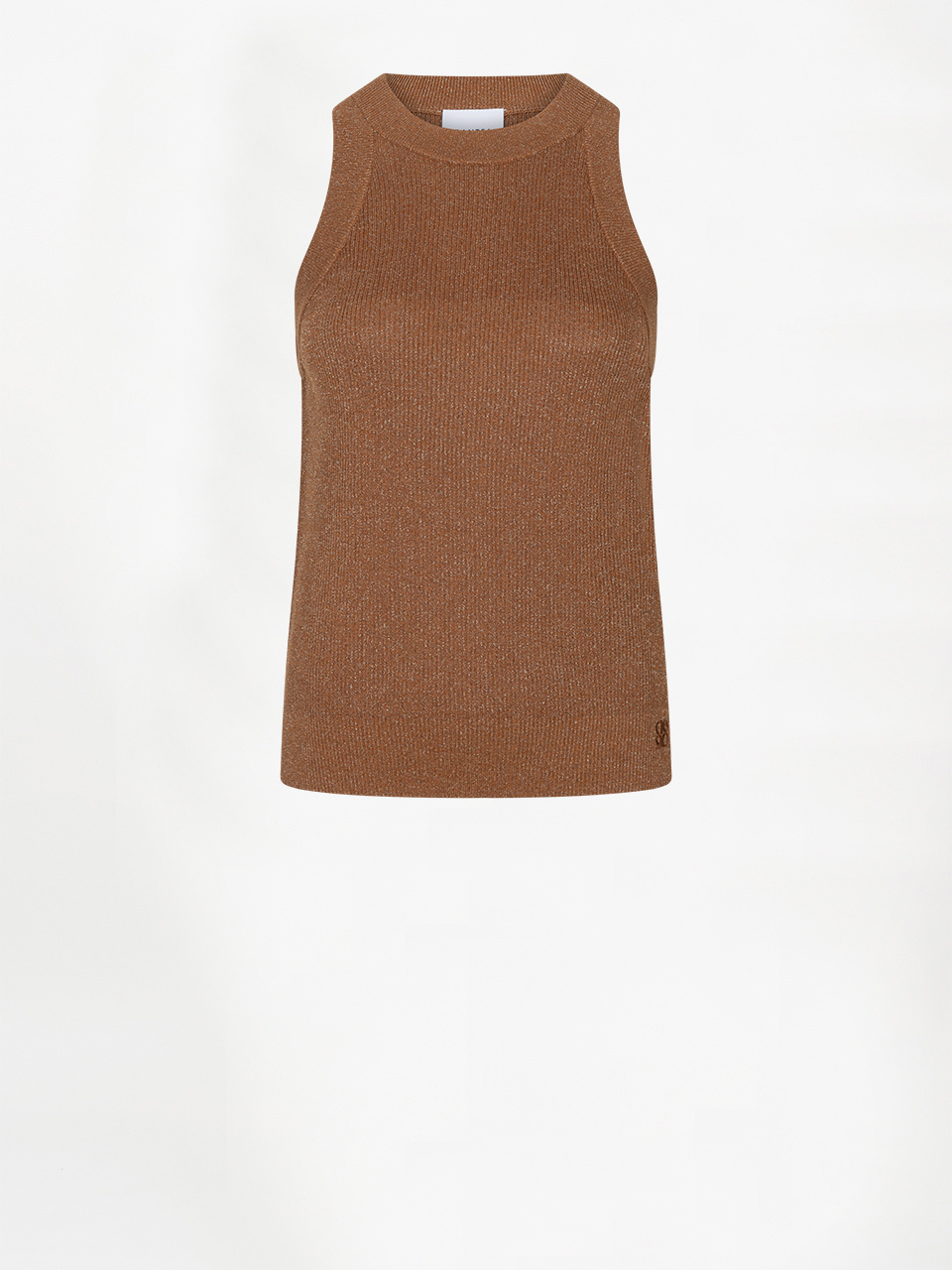 Noki metallic knitted top