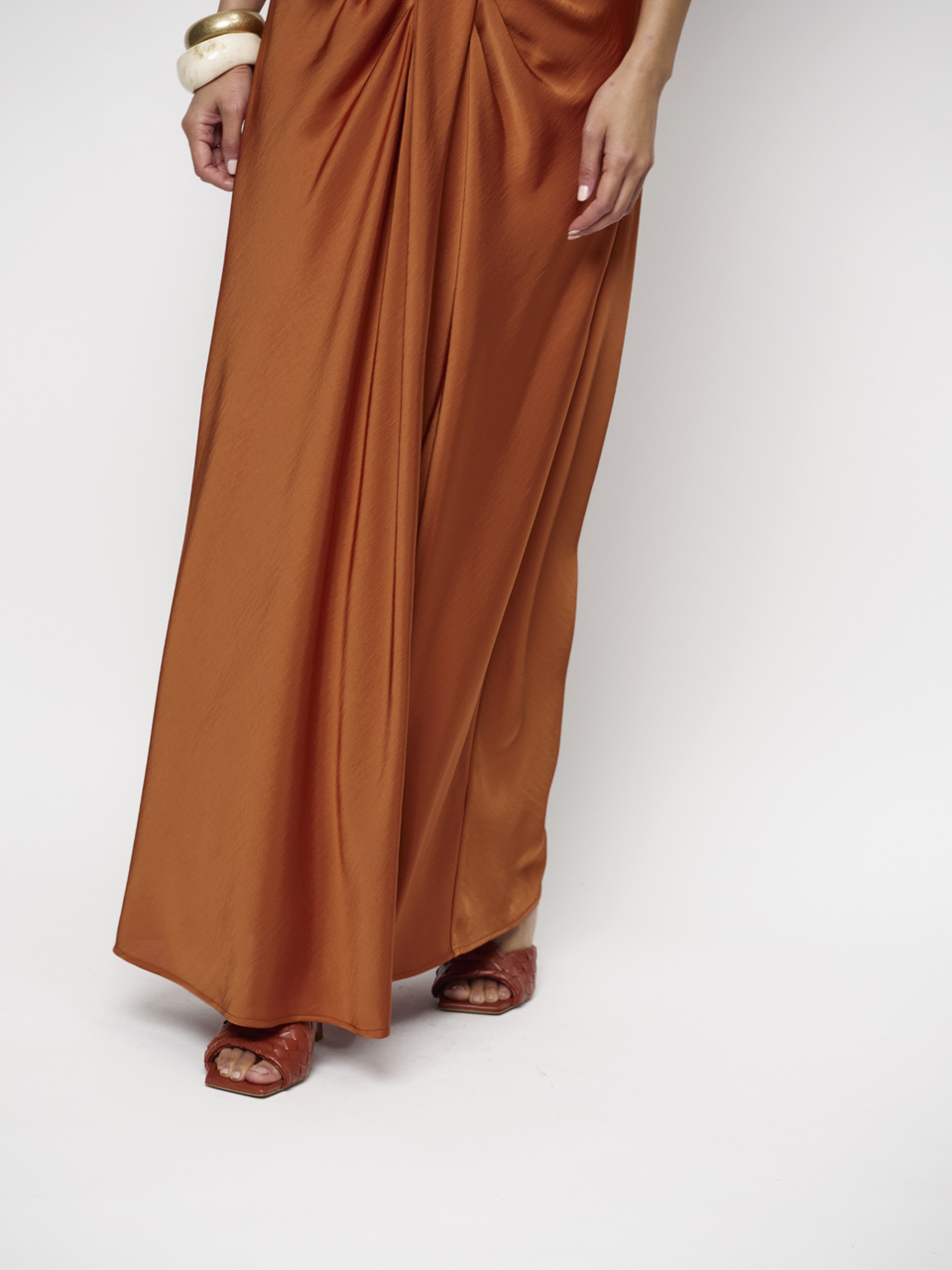 Marcia satin maxi dress