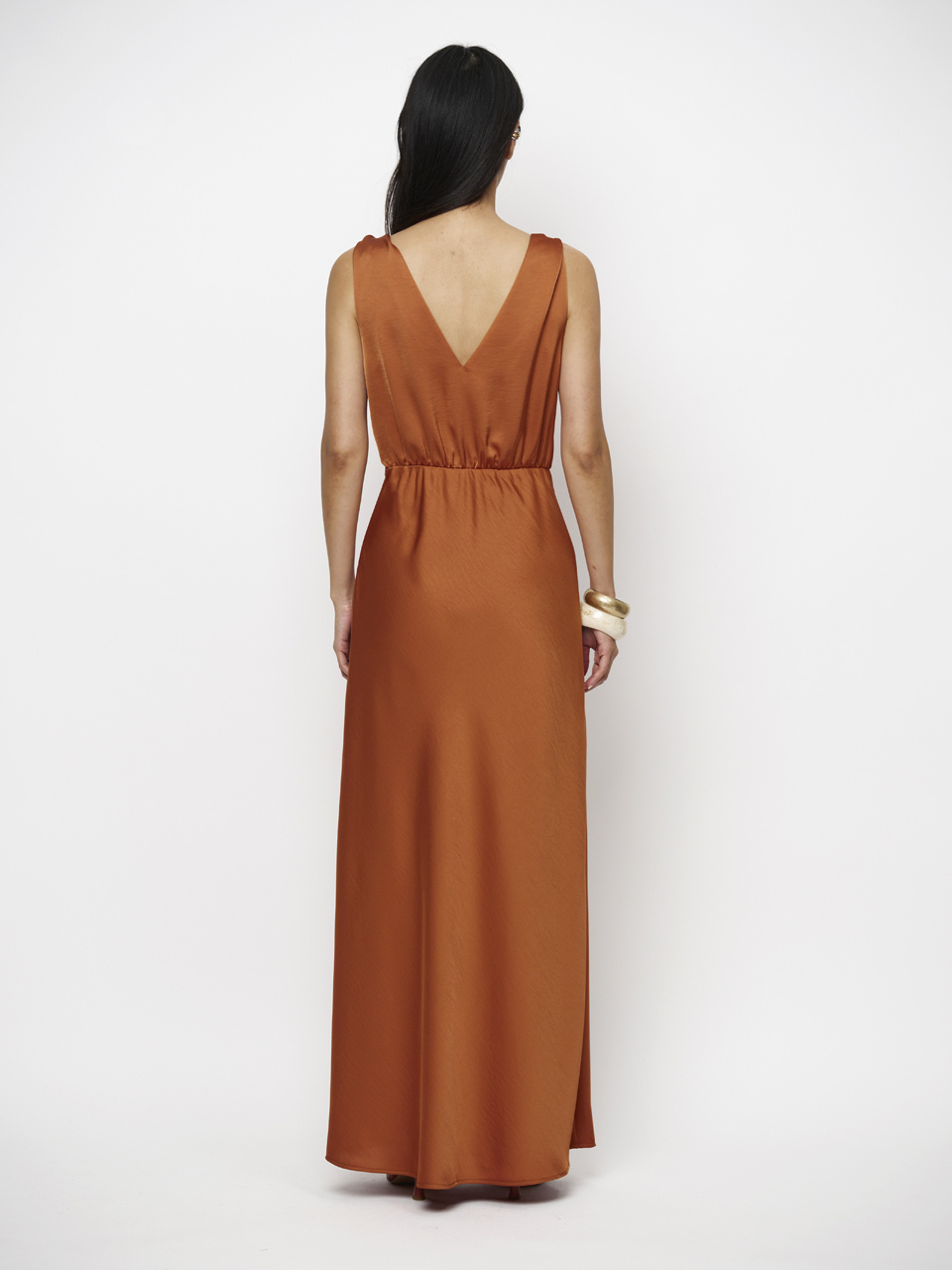 Marcia satin maxi dress