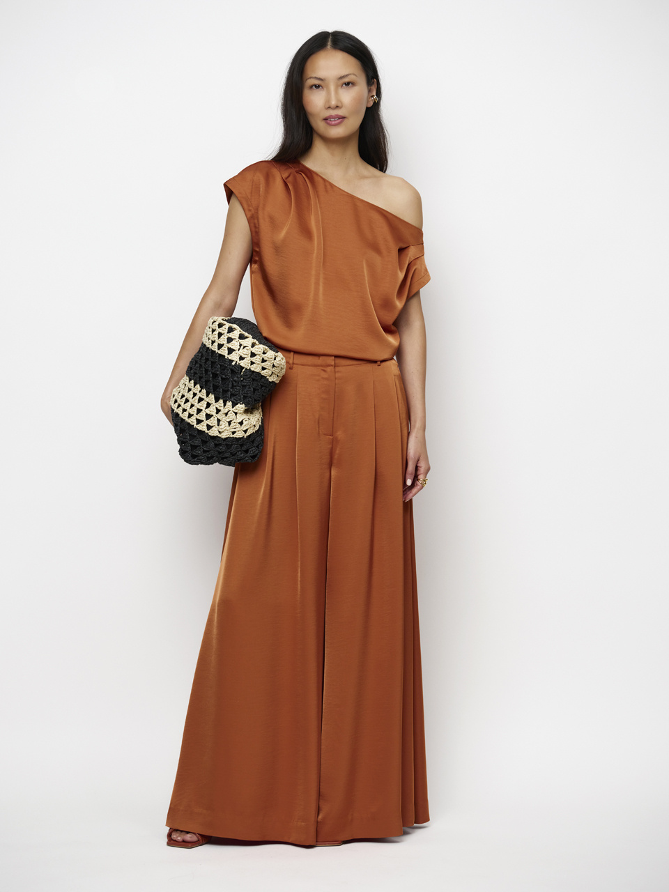 Onique wide leg satin pants