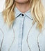 Zofia Embellished denim shirt