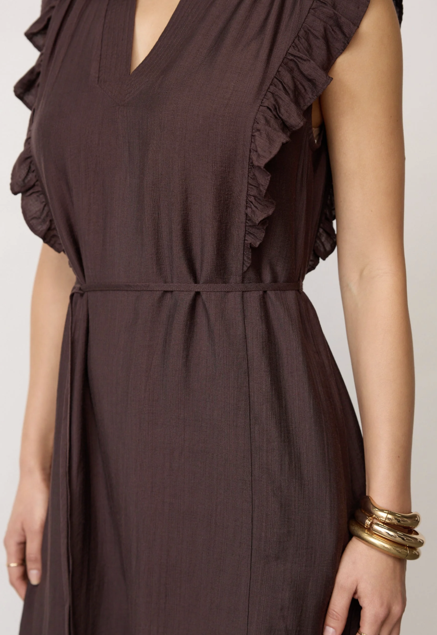 Hera Frill SS Crop V-Dress