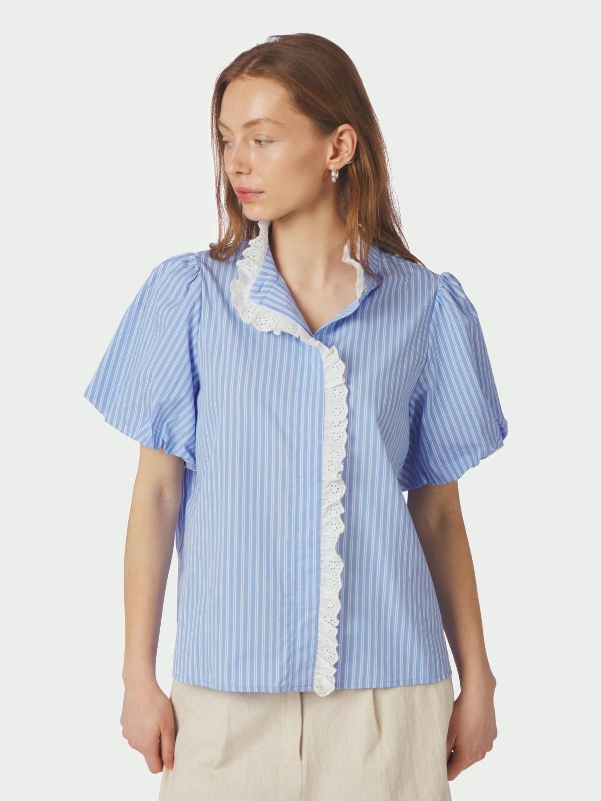 Neo Noir Ulia Stripe Blouse