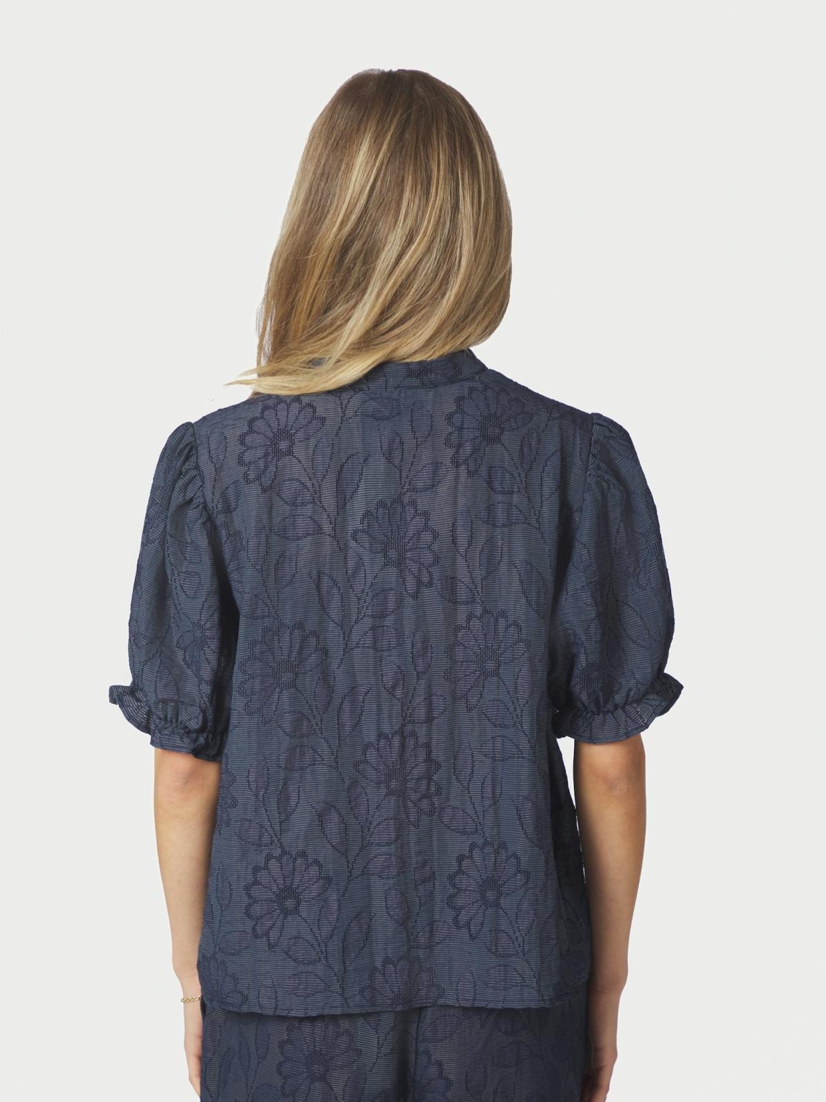 Zika Flower Stripe Blouse