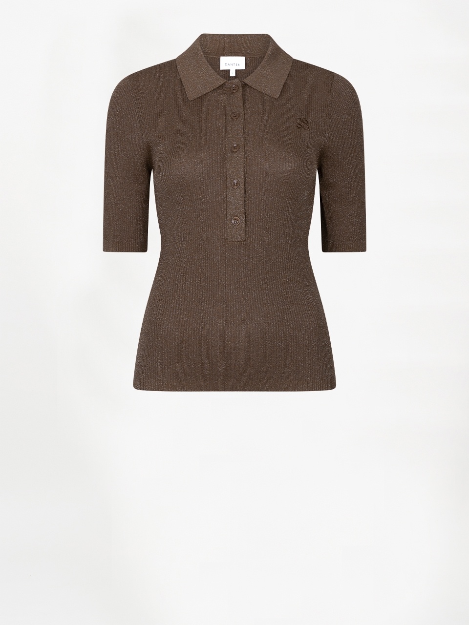 Fayza metallic knitted polo