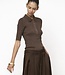 Fayza metallic knitted polo