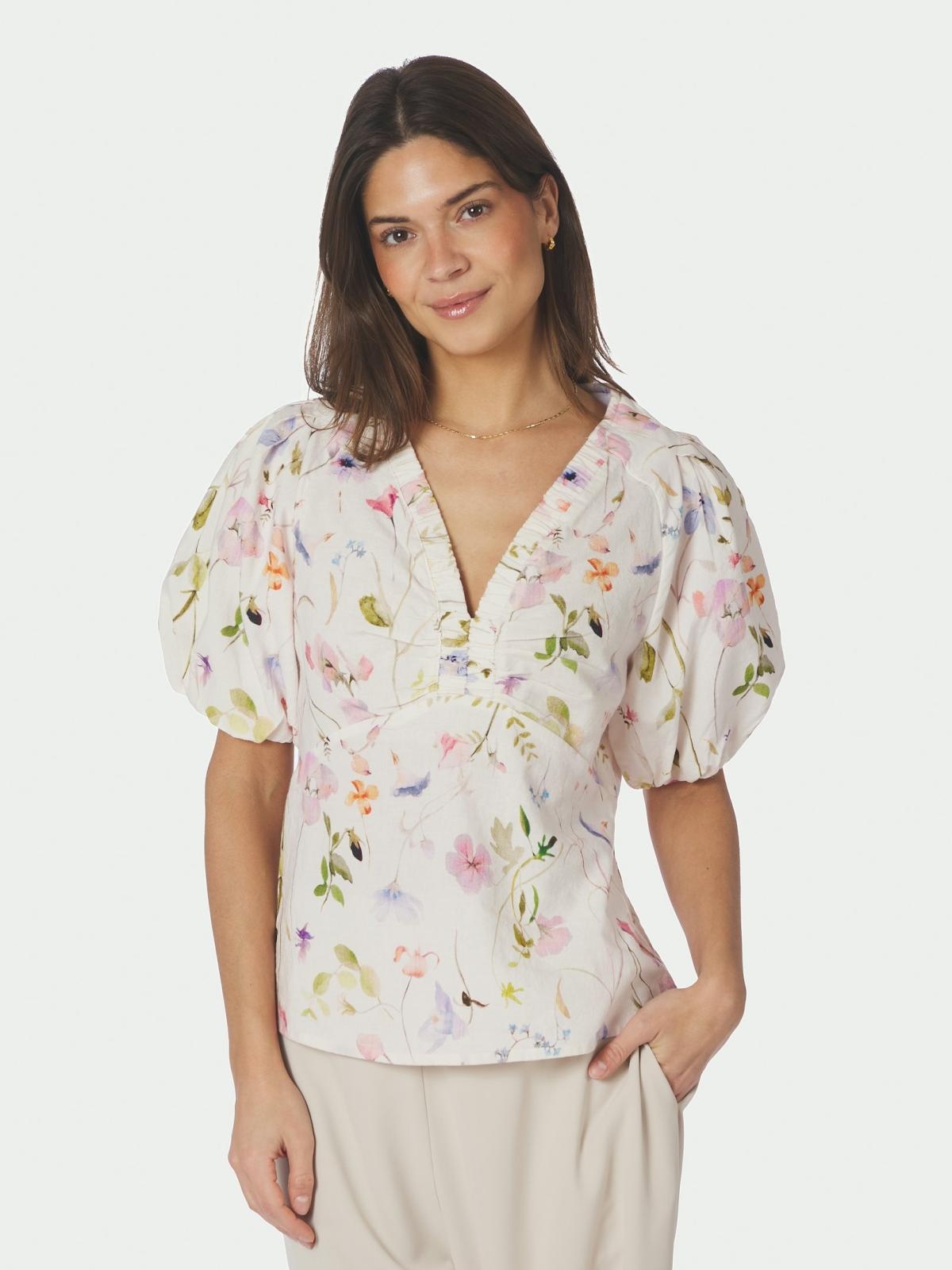 Neo Noir Irina Flower Blouse