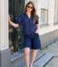 Zika Flower Stripe Blouse