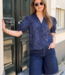 Zika Flower Stripe Blouse
