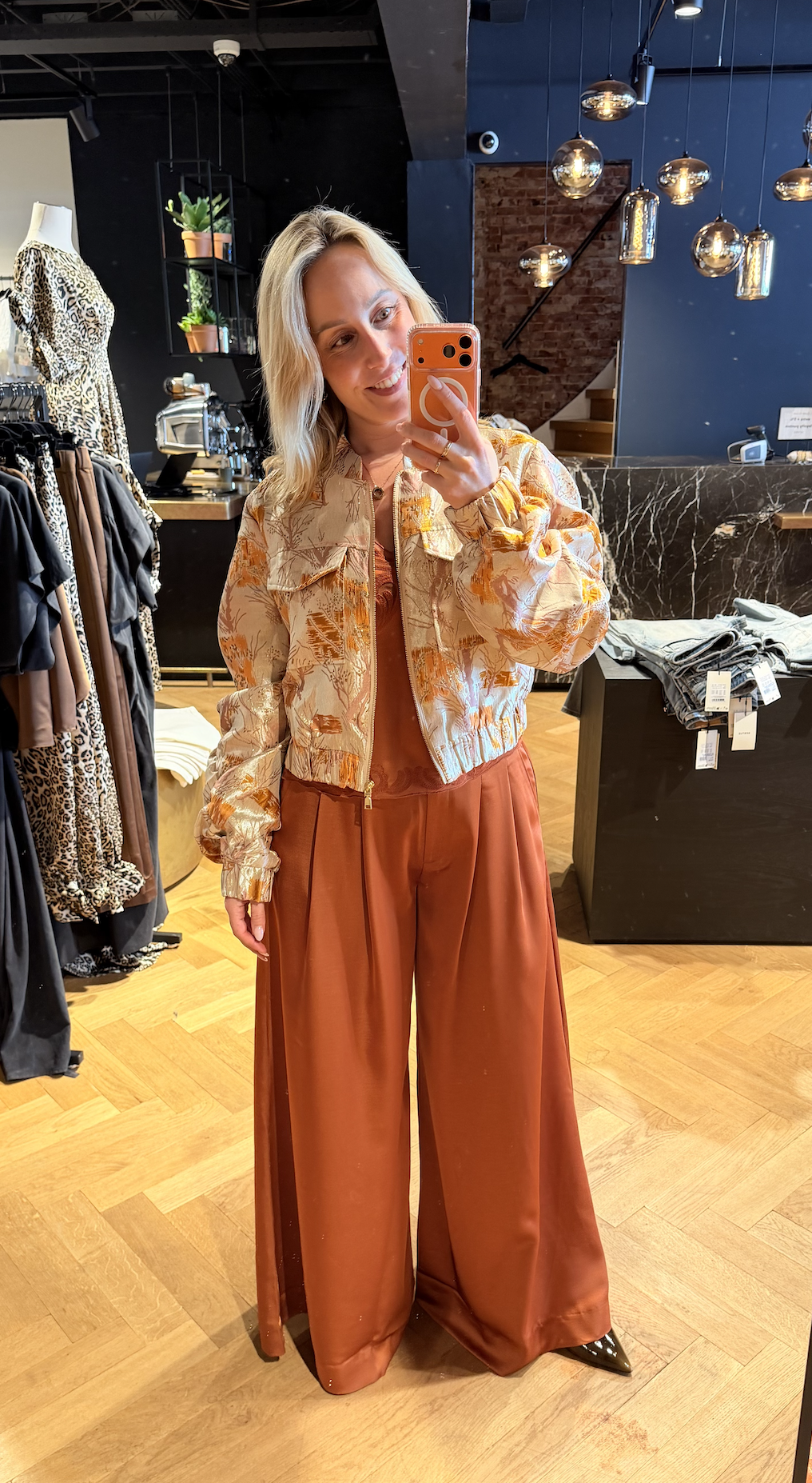 Onique wide leg satin pants