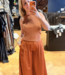 Noki metallic knitted top