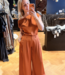 Roam satin drapy top