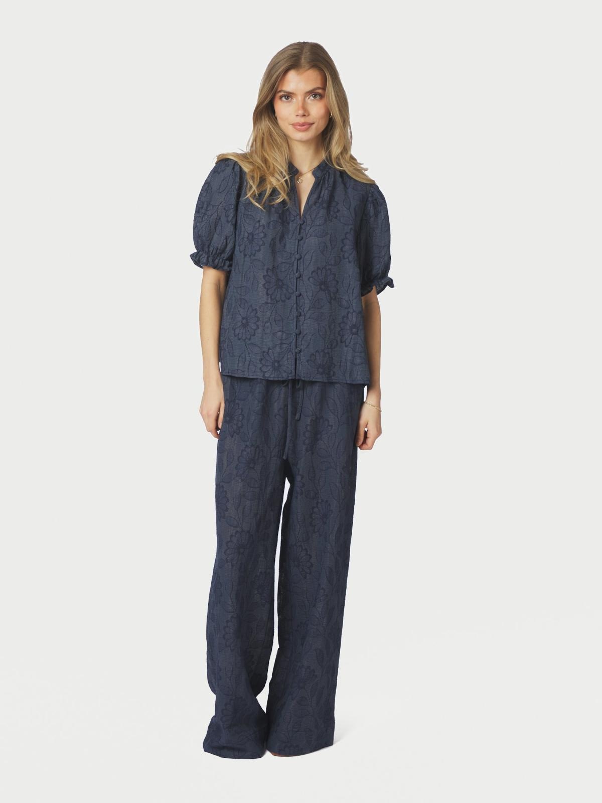 Heifa Flower Stripe Pants